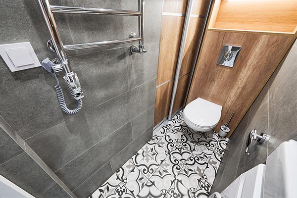 After bathroom renovation