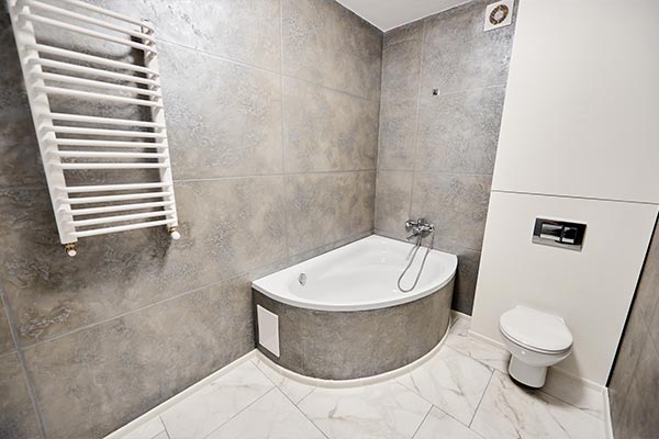 After bathroom renovation