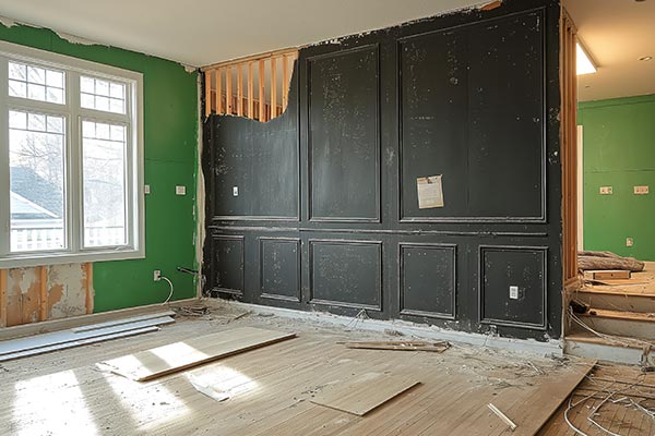 Before wardrobe installation