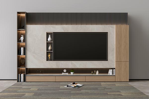 Built-in entertainment center
