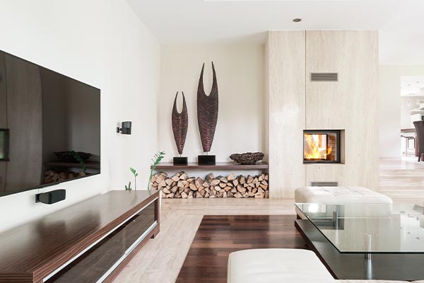 After TV unit installation